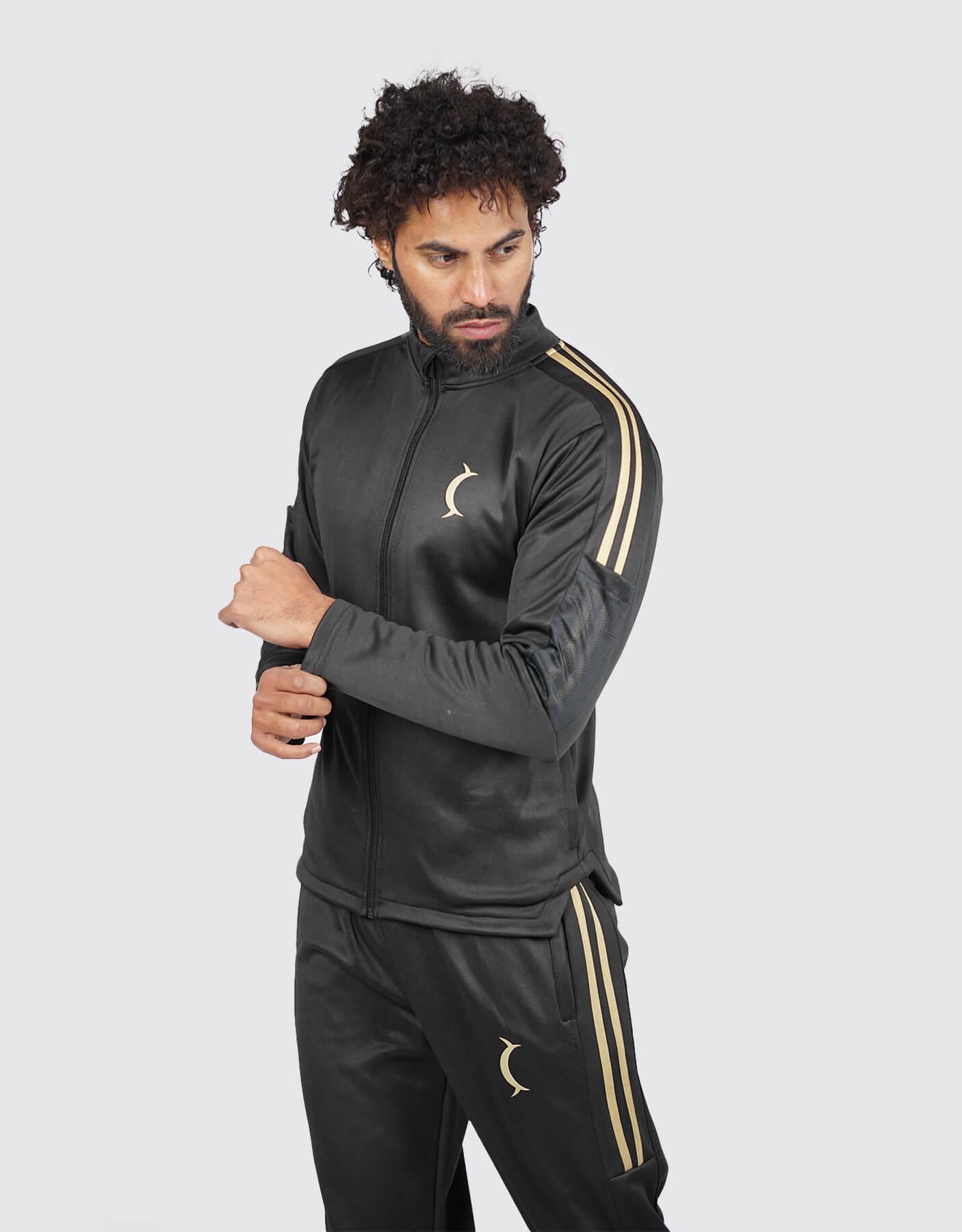 Active Fleece Tracksuit - Black