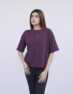 Essential Oversize T- Shirt - Purple