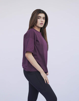 Essential Oversize T- Shirt - Purple