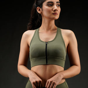 Front Zip Sports Bra 2.0 - Camo