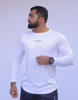 Athleisure Full Sleeves T-shirt White