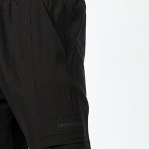 Straight Fit Cargo Trousers - Black