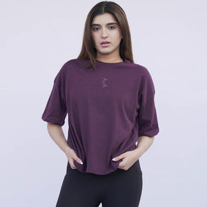 Essential Oversize T- Shirt - Purple