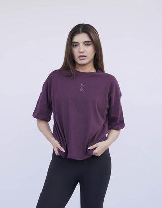 Essential Oversize T- Shirt - Purple