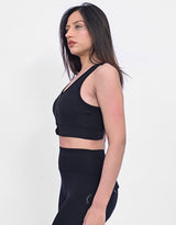 Front Zip Sports Bra 2.0 - Black