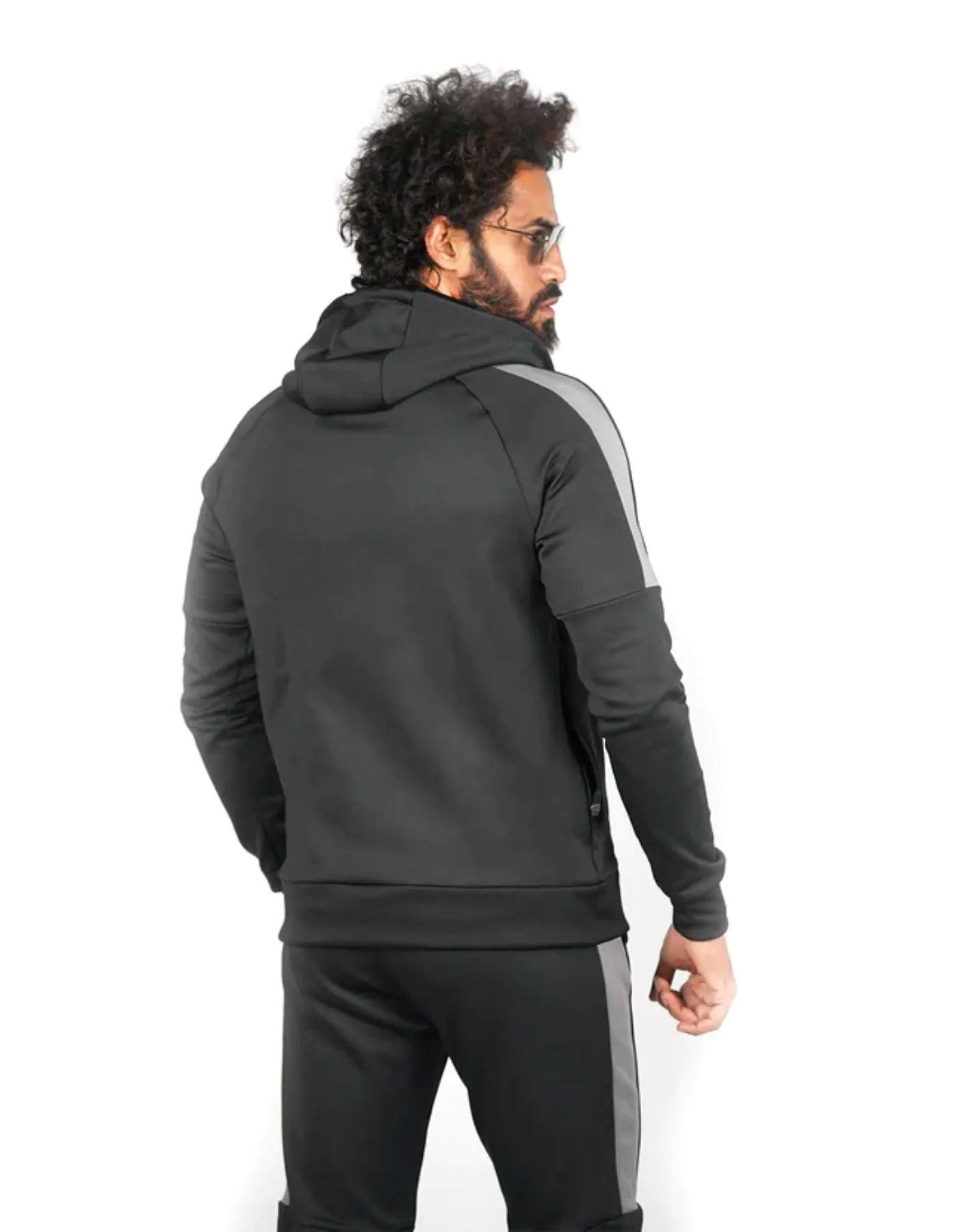 Vertex Full Zip Hoodie Black Bodybrics