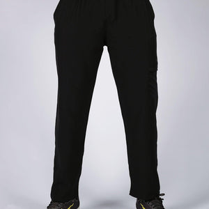 Straight Fit Cargo Trousers - Black