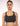 Adjustable Front Zip Sports Bra - Black