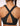 Adjustable Front Zip Sports Bra - Black