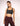 Adjustable Front Zip Sports Bra - Black