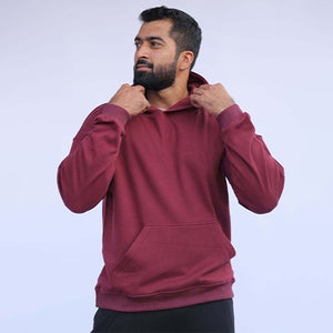 Bodybrics OverSize Hoodie-Maroon