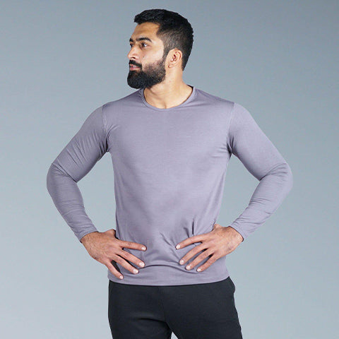 Full Sleeves Crew Neck - Ash Violet