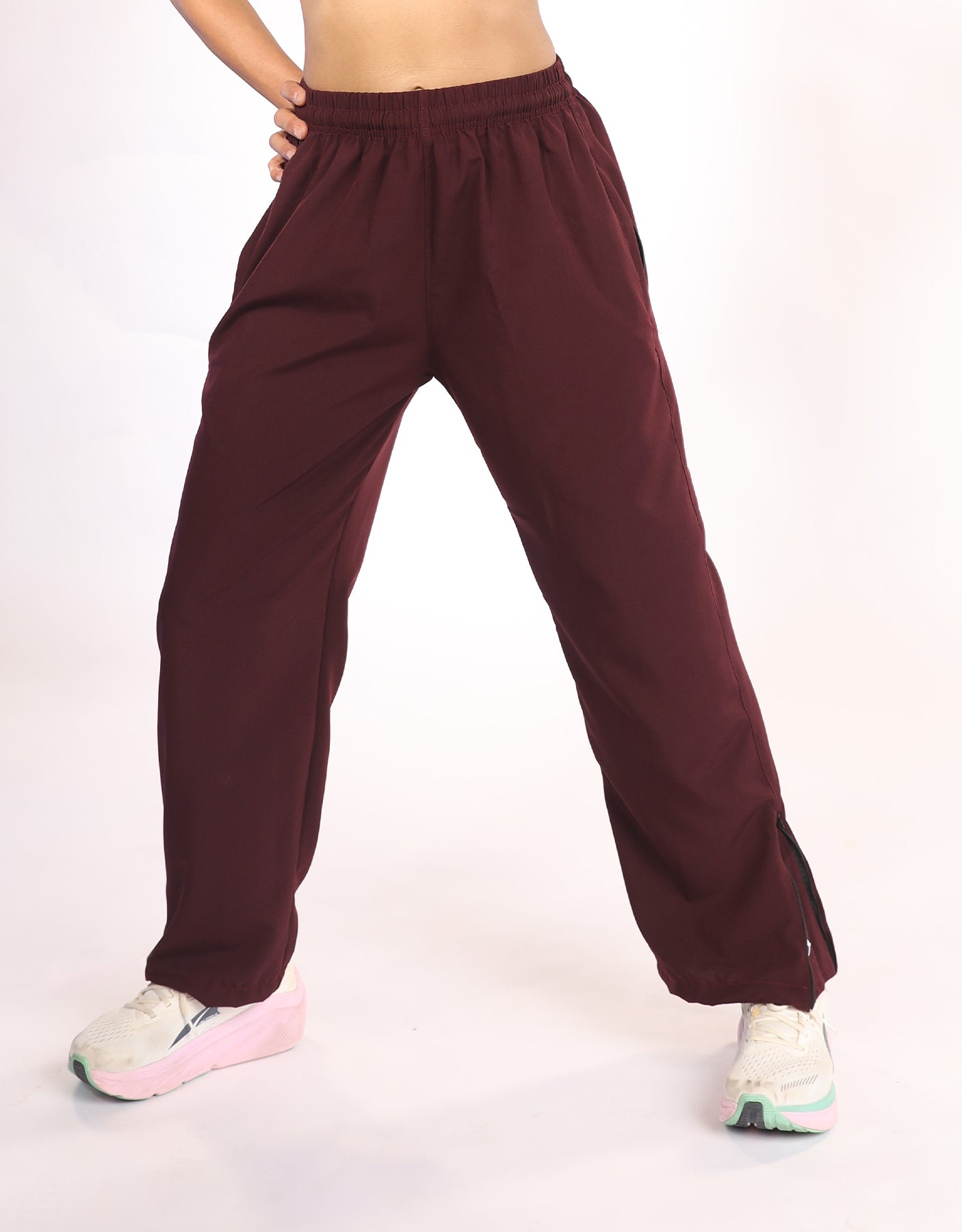 Retro Track Pants - Maroon