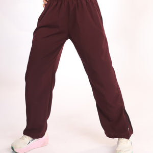 Retro Track Pants - Maroon