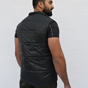 Sleeveless Puffer Jacket - Camo Black - Limited Edition