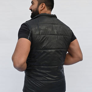 Sleeveless Puffer Jacket - Camo Black - Limited Edition