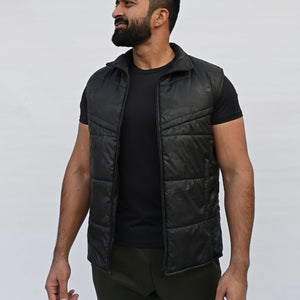 Sleeveless Puffer Jacket - Camo Black - Limited Edition