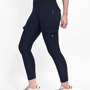 Seamless Cargo Legging - Black