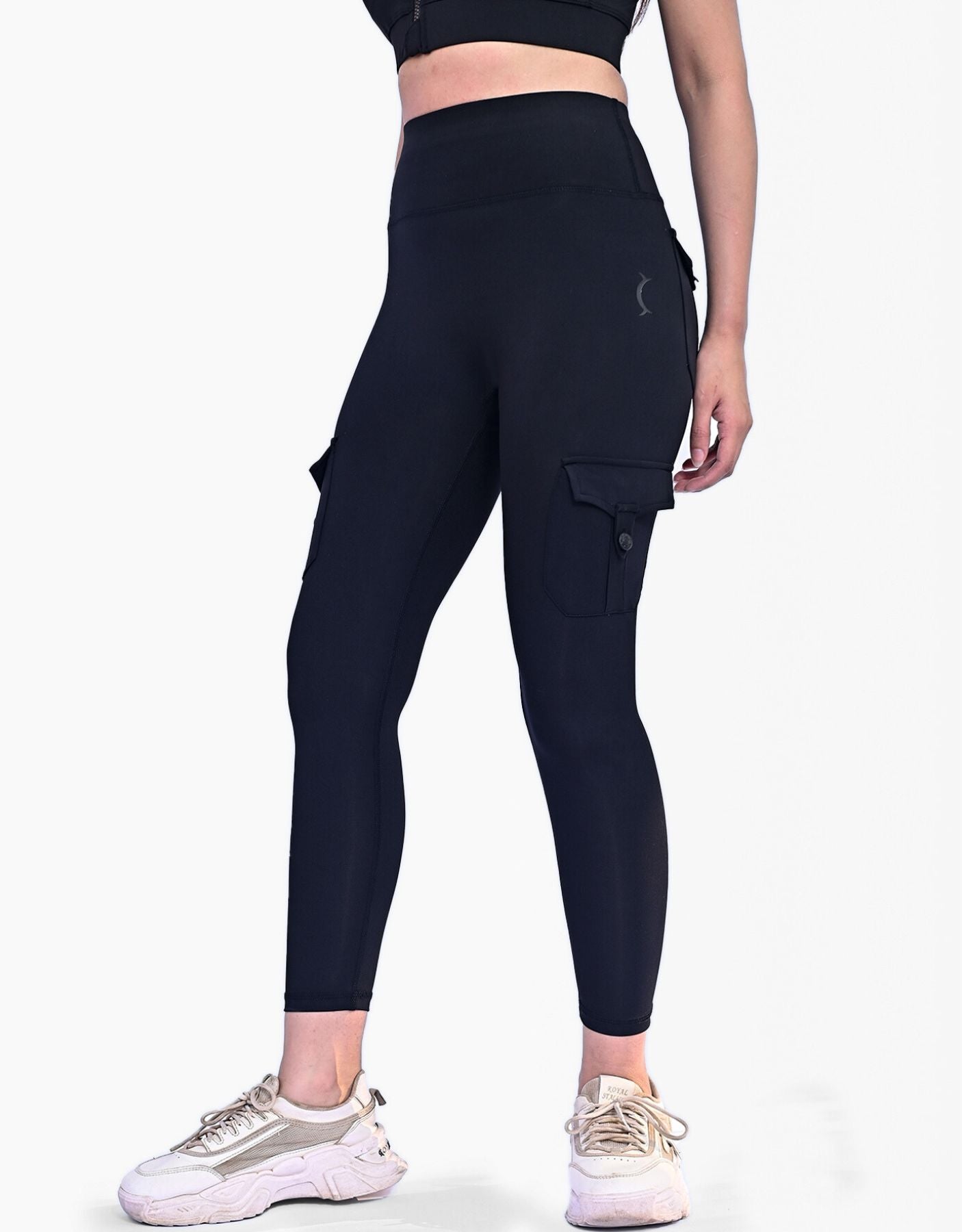 Seamless Cargo Legging - Black