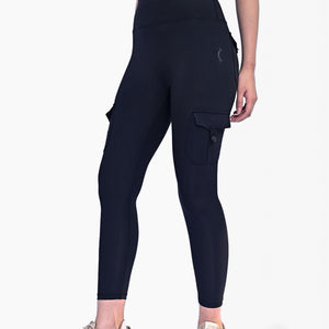 Seamless Cargo Legging - Black