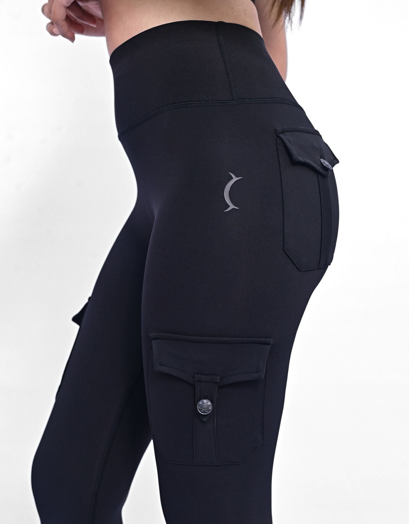 Seamless Cargo Legging - Black