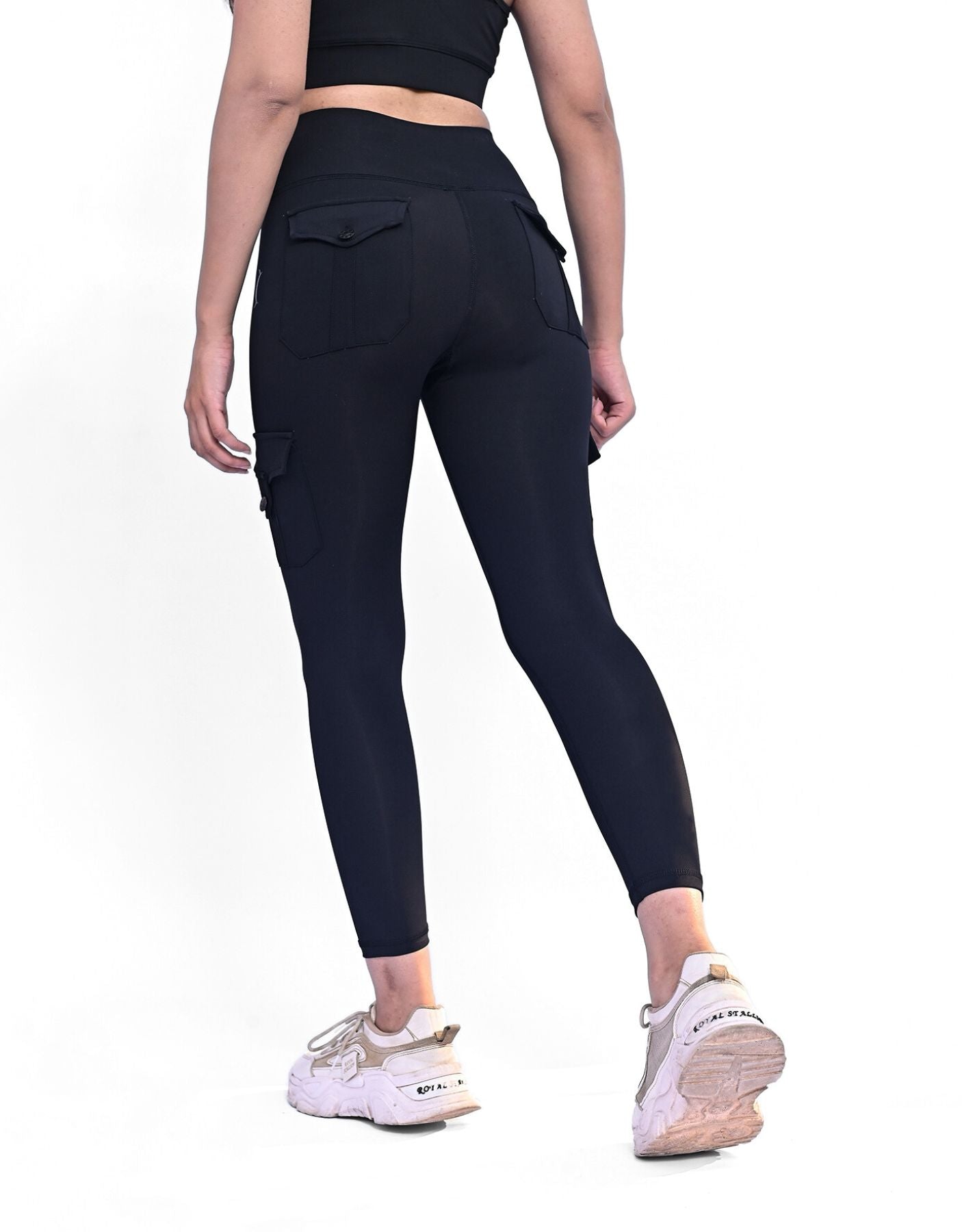 Seamless Cargo Legging - Black