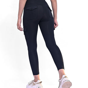 Seamless Cargo Legging - Black