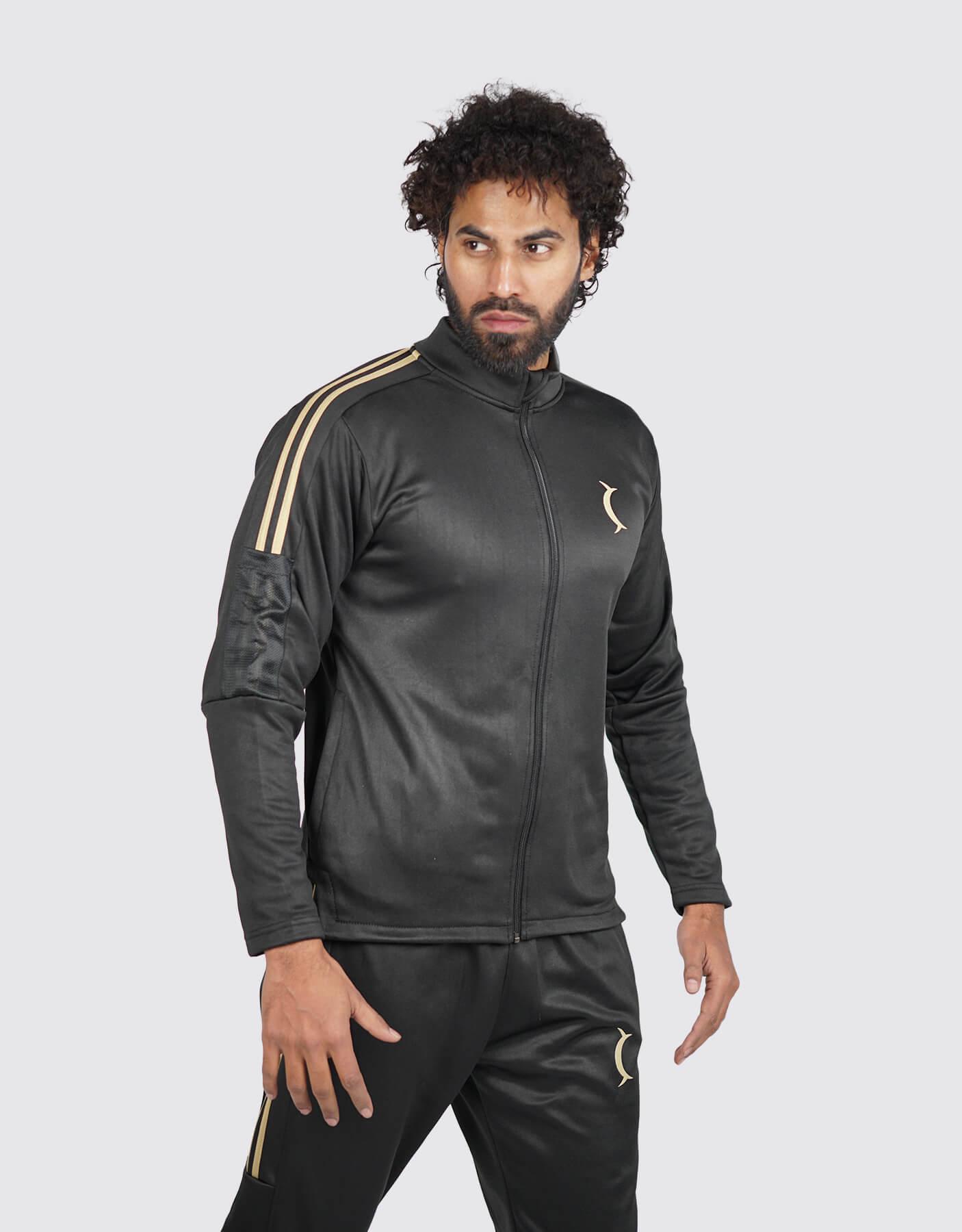 Active Fleece Tracksuit - Black