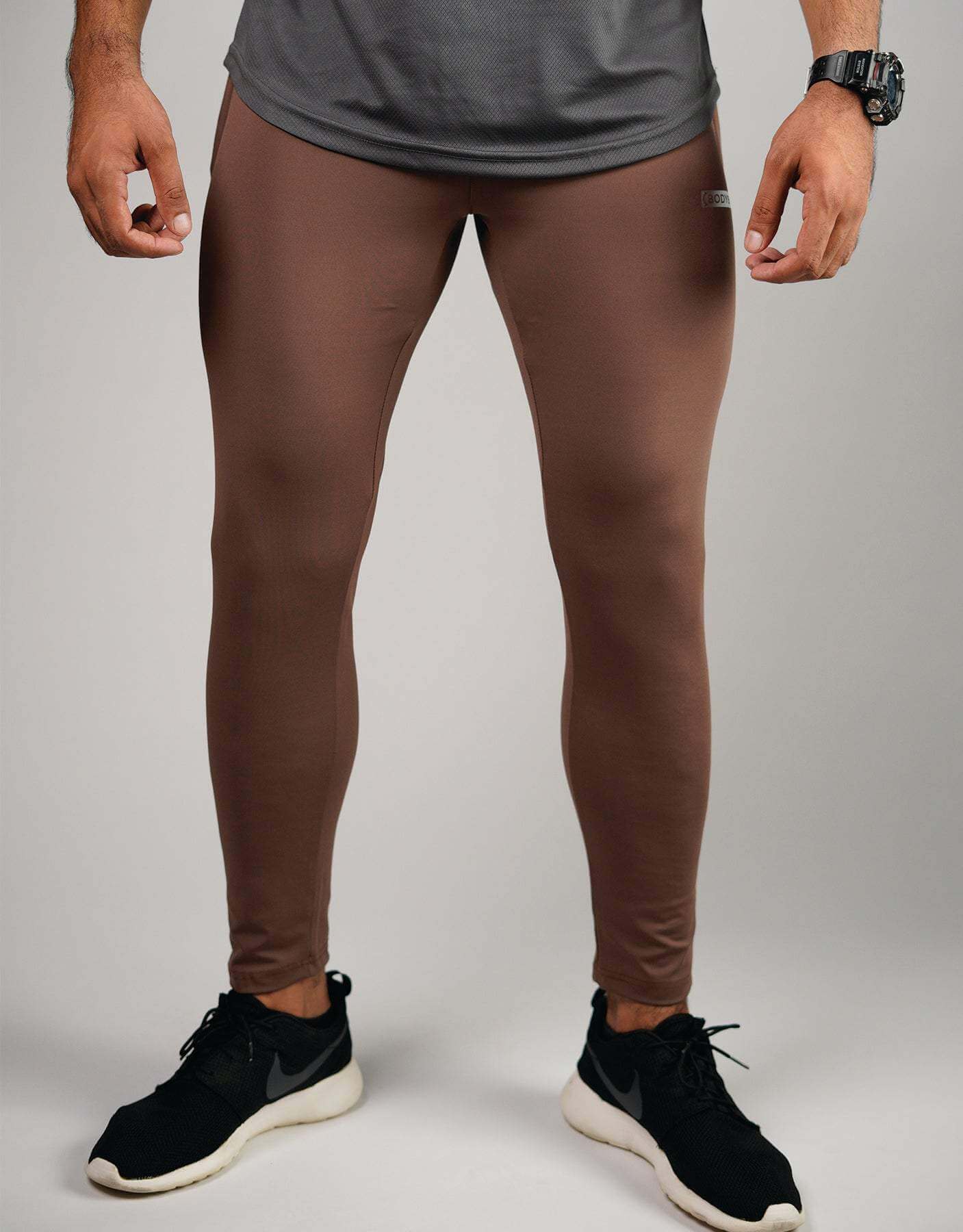 Pro Athletic Joggers - Brown-Bodybrics-