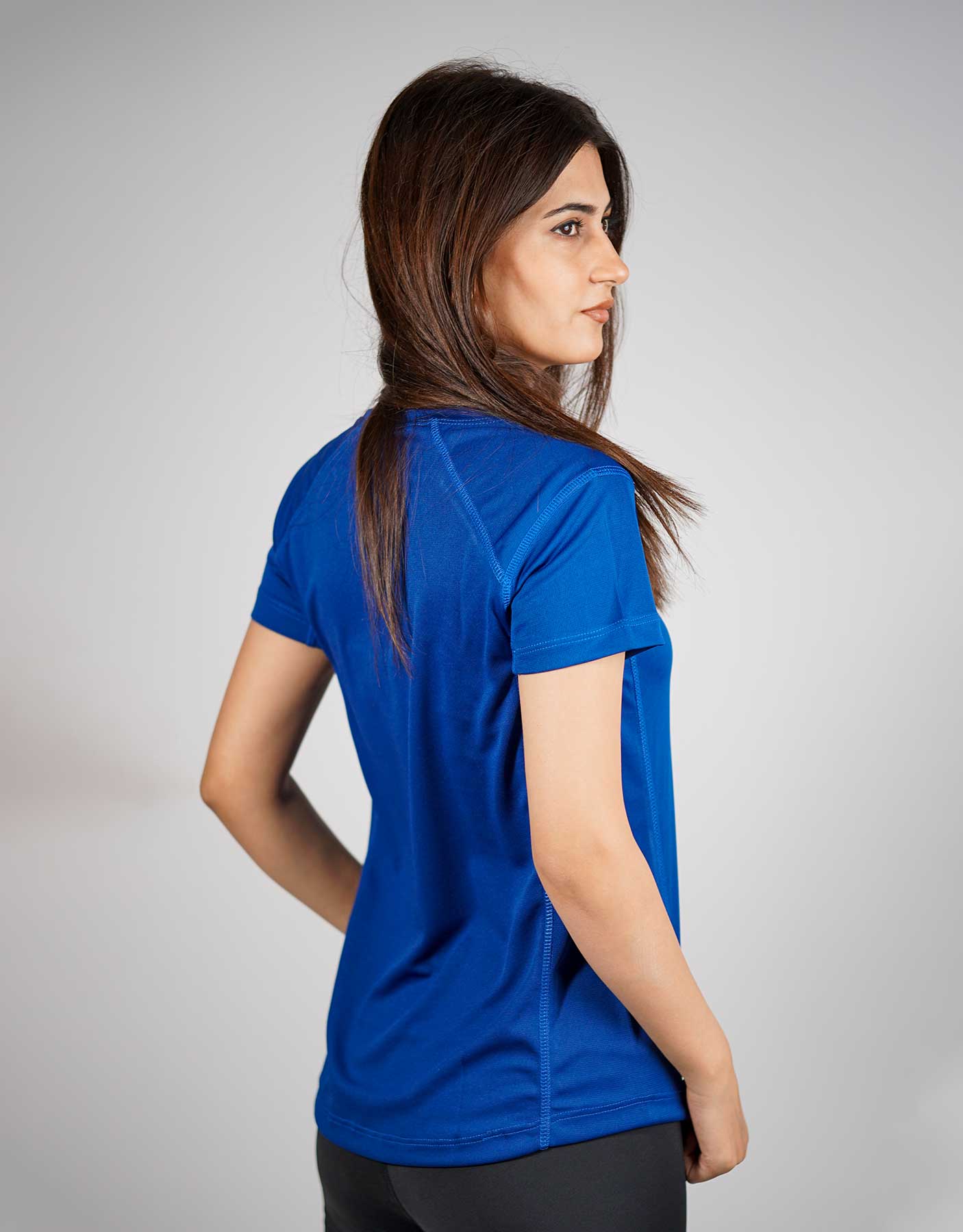Impact Short Sleeve Tee Women Blue-Bodybrics-