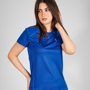 Impact Short Sleeve Tee Women Blue-Bodybrics-