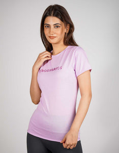 Embroidered Logo T-Shirt - Purple-Bodybrics-