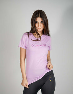 Embroidered Logo T-Shirt - Purple-Bodybrics-