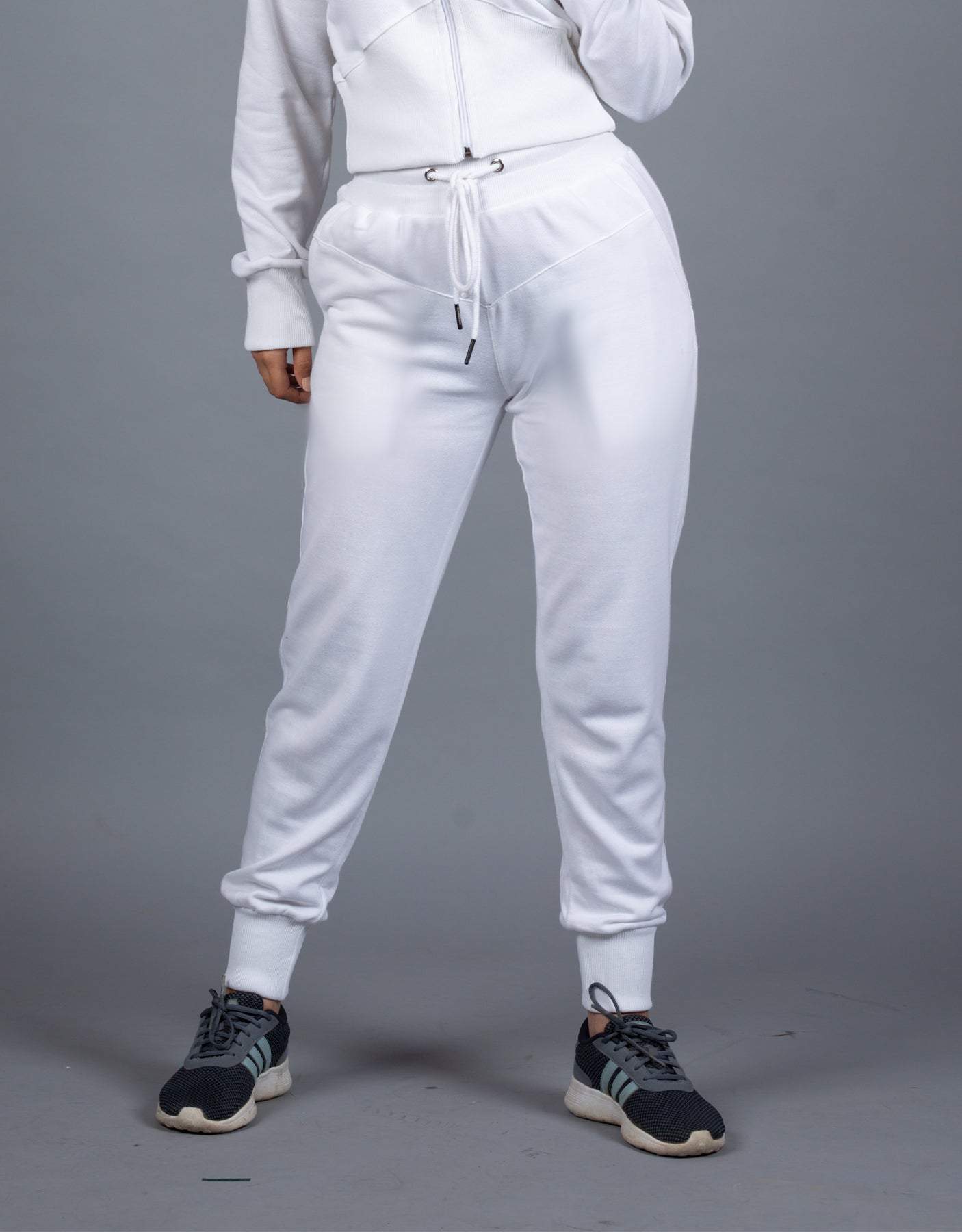 Slender Waisted Jogger Pants White-Bodybrics-propel-discount-8233