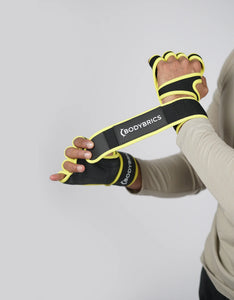 Fingerless Gloves - Yellow-Bodybrics-