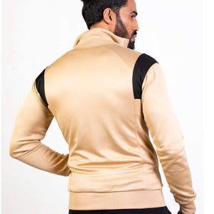 Apex Full Zip Pullover - Beige-Bodybrics-