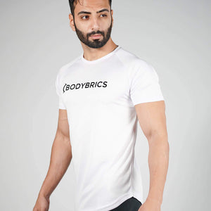 Athleisure T-Shirt - White-Bodybrics-