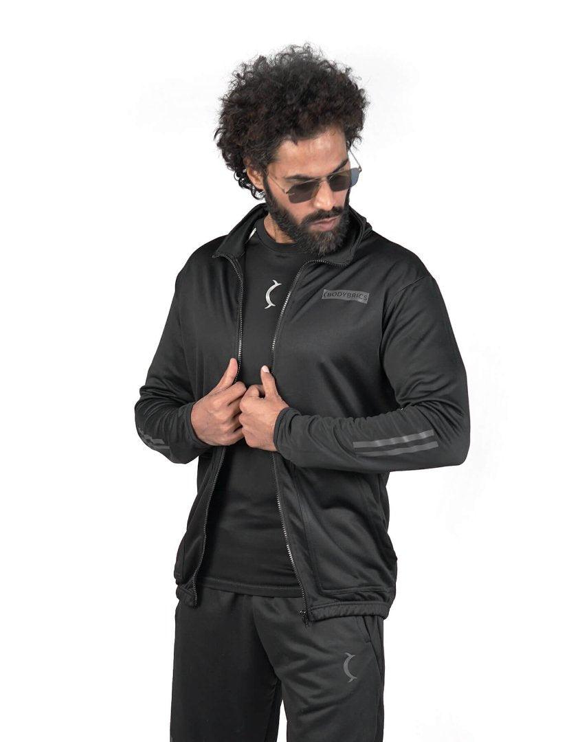 365 Track Jacket 2.0 - Black-Bodybrics-Jacket,Track